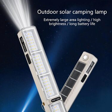 Світлодіодний ліхтарик високої яскравості з індикатором живлення, для використання на вулиці, на сонячній енергії, для кемпінгу, надзвичайних ситуацій, водонепроникний, для намету, прожектора, акумуляторної лампи освітлення, чорний