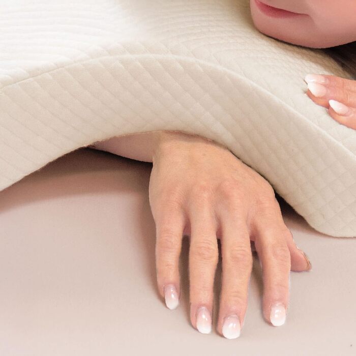 Ергономічна подушка для сну на боці з підлокітником, 26 x 30 x 12 см, охолоджувальний ефект, підтримка шиї та спини