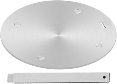 Пластина перетворювача індукційної плити, пластина індукційного адаптера Lifenergric, пластина для розподілу тепла з нержавіючої сталі зі знімною ручкою для верхньої частини газової плити, 20,1 см 7,9 дюйма