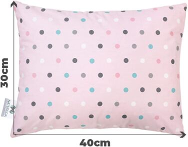 Набір з 2 м'яких подушок з бавовняною наволочкою, дитяча подушка від 1 року, дитяча подушка для дитячого ліжка, дитяча подушка, що