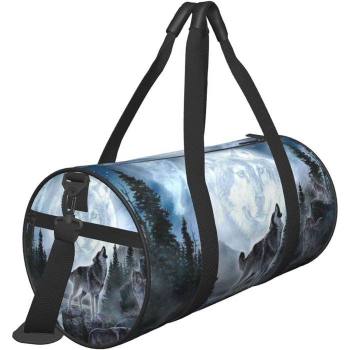 Містка дорожня сумка Moon Wolf, легка та довговічна, ідеальний подарунок для подорожей, походів, відряджень та іншого, універсальний розмір