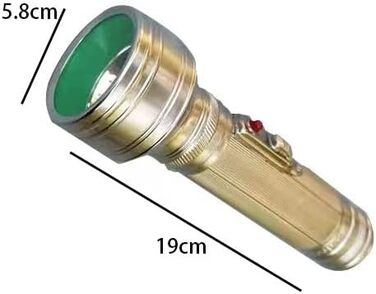 Ретро-ностальгічний портативний ліхтарик, старомодний ностальгічний ліхтарик, простий ліхтарик для дому у вінтажному стилі, потужний яскравий ліхтарик, ностальгічний