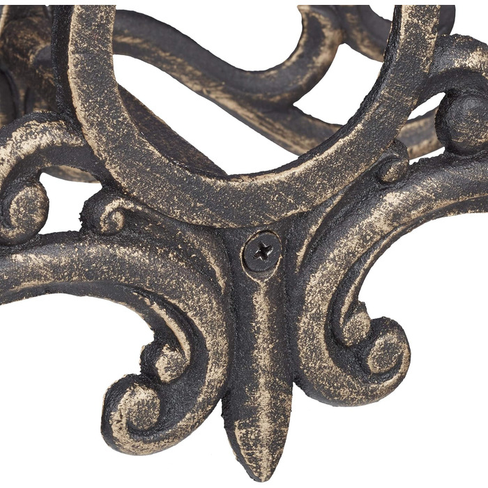 Тримач для садового шланга Relaxdays у вінтажному стилі, настінний, для 20м шланга, чавун, бронзовий колір