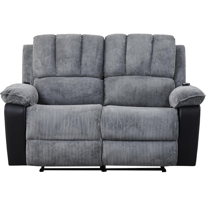 Електричний диван LSLIFE з функцією масажу та підігріву, масажний диван, крісло, лінивий реклайнер для людей похилого віку, ергономічний диван для відпочинку (синій, 2 особи)