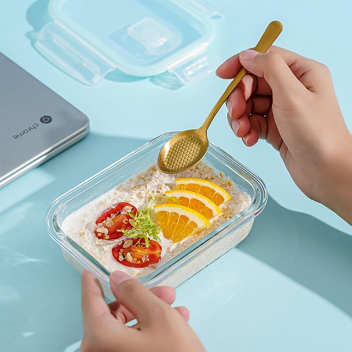 Контейнери для зберігання продуктів MerryNine з кришками, 10 скляних контейнерів для приготування їжі, герметичні скляні ланч-бокси, герметичні, для використання в мікрохвильовій печі, духовці, морозильній камері та посудомийній машині.