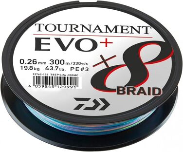 8 Braid EVO 0.26mm 300m MC, 8 Braid EVO 0.26mm 300m MC