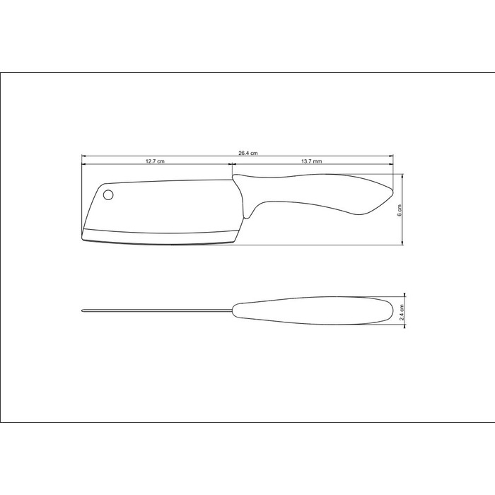 Ніж сокира TRAMONTINA AFFILATA, 127 мм (6410522)