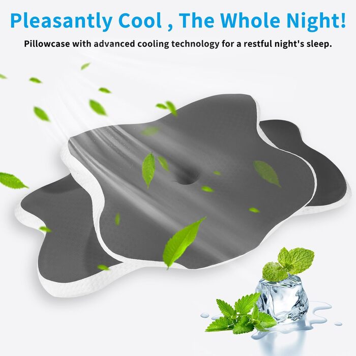 Подушка з піни з ефектом пам&39яті, ергономічна подушка для підтримки шиї, подушка для голови, подушка для сну на боці, подушка для підтримки шиї для сну на боці, спині та животі