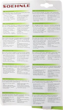 Цифрові кухонні ваги Soehnle Cooking Star з ціною поділки 0,1 г та місткістю 500 г, ложкові ваги для найменших кількостей, дрібні