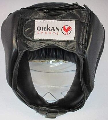 Захист голови Orkan Fighter з маскою зі шкіри, розмір L