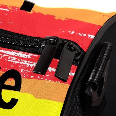 Спортивна сумка, маленька дорожня сумка, сумка для шопінгу та йоги, Любов це любов, сумка для фітнесу з барвистими смугами, ручна поклажа