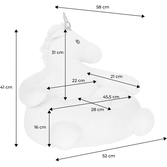 Крісло-єдиноріг для дітей - Lulu