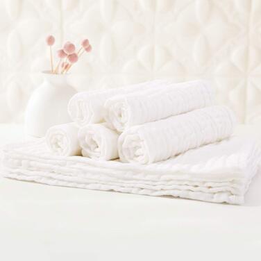 Муслінові пелюшки для відрижки 10 тканинних пелюшок 27x50 см муслінові тканини 6-шарові поглинаючі фланелеві фланелеві пелюшки 100