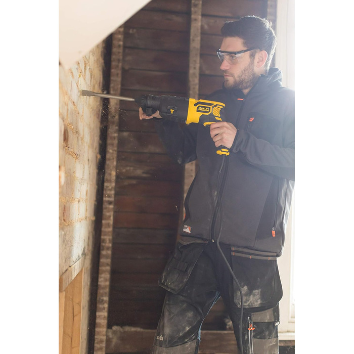 Перфоратор Stanley FatMax 750 Вт SDS-plus FME500K (1,8 джоулів, пневматичний ударний механізм, обертання вправо/вліво, для ударног