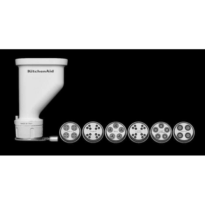 Насадка для преса для пасти KitchenAid KSMPEXTA, нержавіюча сталь, білий/пишний сад