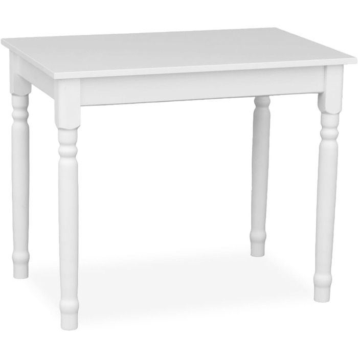 Дерев&39яний обідній стіл кухонний стіл 100x60 дерев&39яний стіл стіл з декоративними ніжками обідній стіл на 4 особи маленький кухонний стіл скандинавський стиль білий кухонний стіл стільниця біла 100 см x 60 см
