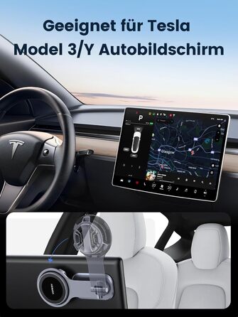 Автомобільний тримач мобільного телефону UGREEN з функцією зарядки для сенсорного екрану Tesla сумісний з автомобільним тримачем M