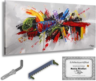 Моніка Мірафьорі I 100 РУЧНИЙ РОЗПИС I Картина Парадокс 140х70см Картина Ручний розпис Акриловий живопис Дуже великий акриловий жи