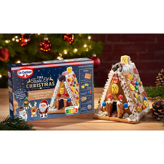 Пряниковий будиночок Dr. Oetker «Хрусткий будиночок», набір для випічки, 403 г