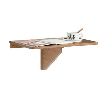 Настінний розкладний стіл SoBuy, розкладний обідній стіл, компактний кухонний стіл, компактний дизайн, розкладний стіл для невеликих приміщень, настінний стіл, 60x40 см, вінтажний FWT03-PF