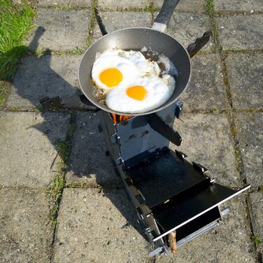 Велика система розетки Fire World Rocket Stove виготовлена з міцної сталі товщиною 3 мм