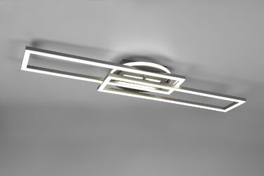Стеля LED-світильник Reality Twister R67183107, матовий нікель, 30 Вт, з пультом, димером та зміною кольорів