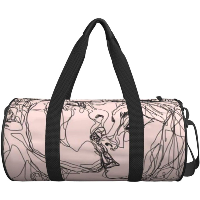 Універсальна дорожня сумка для жінок та чоловіків, принт Поцілунок, спортивна сумка, сумка-мішок, спортивна дорожня сумка