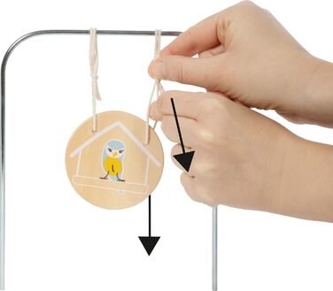 Маленький крокет Садові друзі з дерева, міцна гра на свіжому повітрі з милими мотивами тварин, для дітей віком від 3 років, 12646