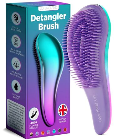 Щітка для розплутування волосся Lily England Purple Русалка