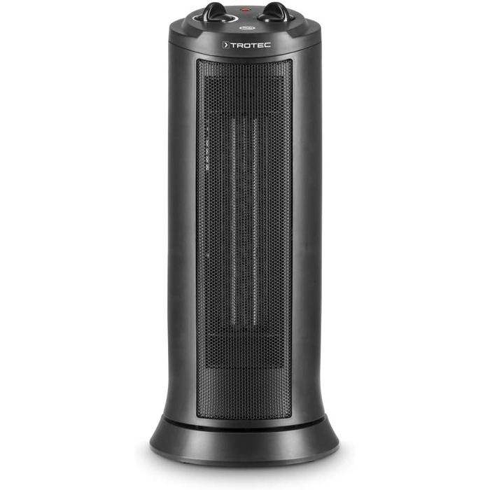 Керамічний вентилятор-обігрівач TROTEC TFC 19 E Теплова потужність 1200 Вт / 2000 Вт Обігрівач з термостатом, розмір приміщення від 24 м до 60 м, функція коливання 70