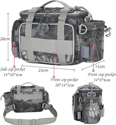 З великою місткістю, сумка для риболовлі великої місткості, водонепроникна сумка для зберігання рибалки, сумка для риболовлі на коропа, сумка на одне плече, колір жовтий