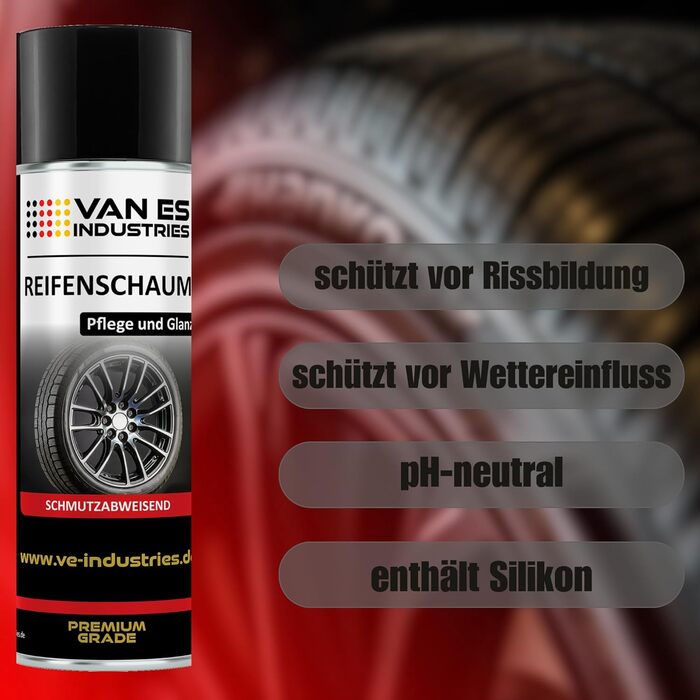 Блиск шин 6 x 500 мл Автомобільні товари Догляд за шинами Блиск шин Спрей Догляд
