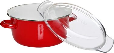 Фритюрниця Premier Housewares 102114 Deep Fryer, емальована, 5 літрів, червона, 33 x 27 x 16 см Червона фритюрниця