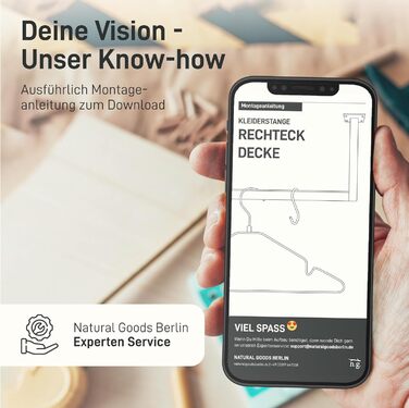 Прямокутна вішалка для одягу, U-подібна, настінна, для ванної кімнати, коридору, кухні, вкл. монтажні елементи (дюбелі та шурупи), порошкове покриття, стійка до іржі (60 см x 90 см, білий) 60 см x 90 см білий