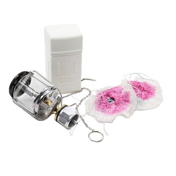 Газовий ліхтар Veemoon Mapp із вбудованою системою запалювання, портативний кемпінговий ліхтар, ліхтар для намету, міцний матеріал, компактний, в комплекті абажур та футляр