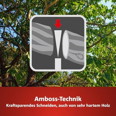 Обрізувачі дерев WOLF-Garten PREMIUM PLUS RS 4000 з ковадлом (для гілок діаметром до 25 мм, з лезами з антипригарним покриттям, ідеально підходять для звичайної обрізки дерев) 73CFA005650, червоно-жовті, Premium Plus Single