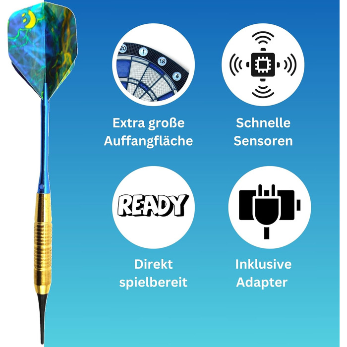 Найкращий спортивний набір для дартсу Cambridge Xtra з 12 дротиками та 24 запасними наконечниками Електронна мішень для дартсу у високоякісному наборі Електронна мішень для дартсу зі світлодіодними дисплеями Шафа для дартсу