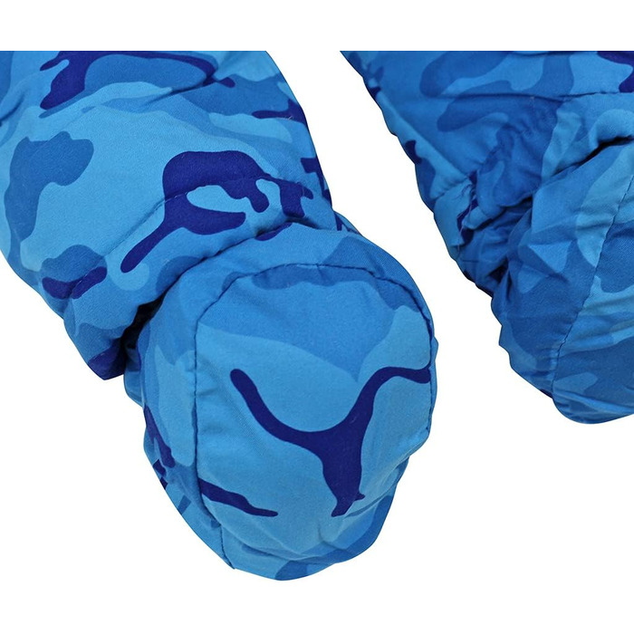 Дитячий зимовий комбінезон з капюшоном, зимовий костюм з рукавичками та пінетками, комплект теплого одягу для дівчаток та хлопчиків, 9-12 місяців () A