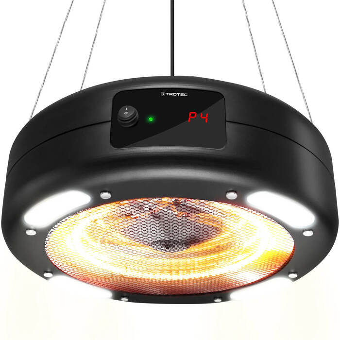 Обігрівач інфрачервоний Trotec IR 1550 SC 1500W + LED Black (1410003812)