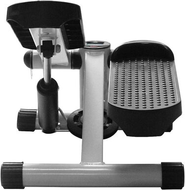 Степер-гойдалка, степер вгору-вниз, степер-гойдалка вгору-вниз з силовими канатами, цілісне тренування, тренажер 2-в-1 до 100 кг, міні-степер для домашнього використання, чорний