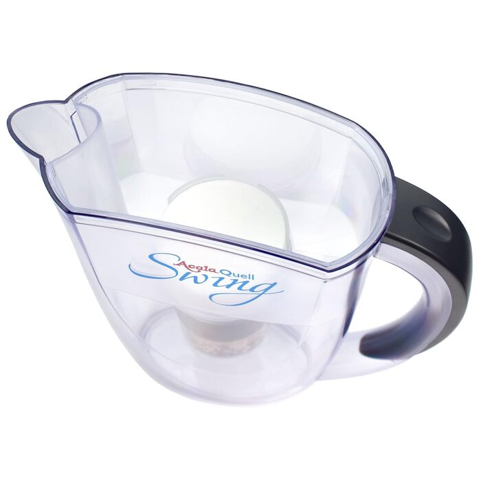 Фільтр для води AcalaQuell Swing антрацит Фільтр для води з активованим вугіллям Найвища продуктивність фільтра - багатошаровий Без BPA та BPB ReNaWa - Технологія Створює смачну, заспокійливу воду