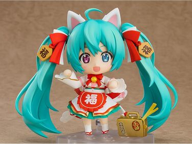 Колекційна фігурка Nendoroid Hatsune Miku Maneki Miku Ver. (Character Vocal Series 01), 10 см