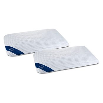 Пінопластова подушка Genius eazzzy 40x80 см, висота 10 см - подушка для підтримки шиї з 2 рівнями жорсткості охолоджувальний гелевий пінопласт - подушка для сну на боці, спині та животі в упаковці з 2 шт.