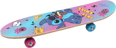 Дерев&39яний скейтборд Disney Stitch, 61 см, нековзний, легкий та стійкий, 20-50 кг