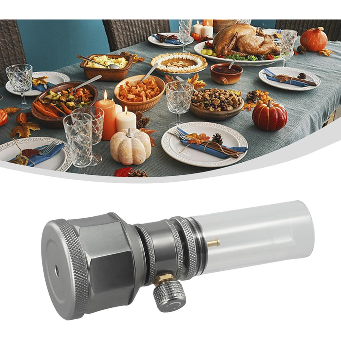 Портативний газовий ліхтар, кемпінгові свічки з порожнім паливним балоном для кемпінгу, походів, риболовлі (газовий ліхтар з баком), 23818L7KL4EX444VEB8R8