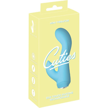 Міні-вібратор Cuties, синій, 13,7 см