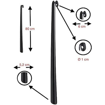 Рожок для взуття IKEA зі сталі, антрацит, епоксидне порошкове покриття