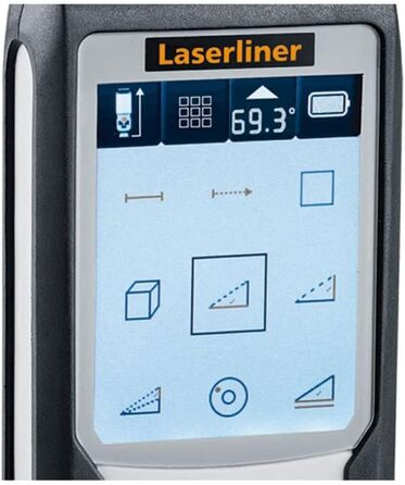 Лазерний далекомір Umarex Laserliner LaserRange-Master Gi5 (довжини, площі об'єми, діапазон вимірювання 0,05 м - 50 м, датчик нахилу 360, функція безперервного вимірювання) 080.838A