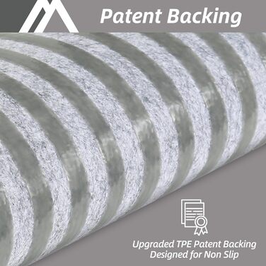 М&39які сходинки для дерев&39яних сходинок, сходові доріжки для дітей та собак, 100 поліестер, основа з TPE, сірі, квадратні, 71,1 x 22,9 см, 15 шт.