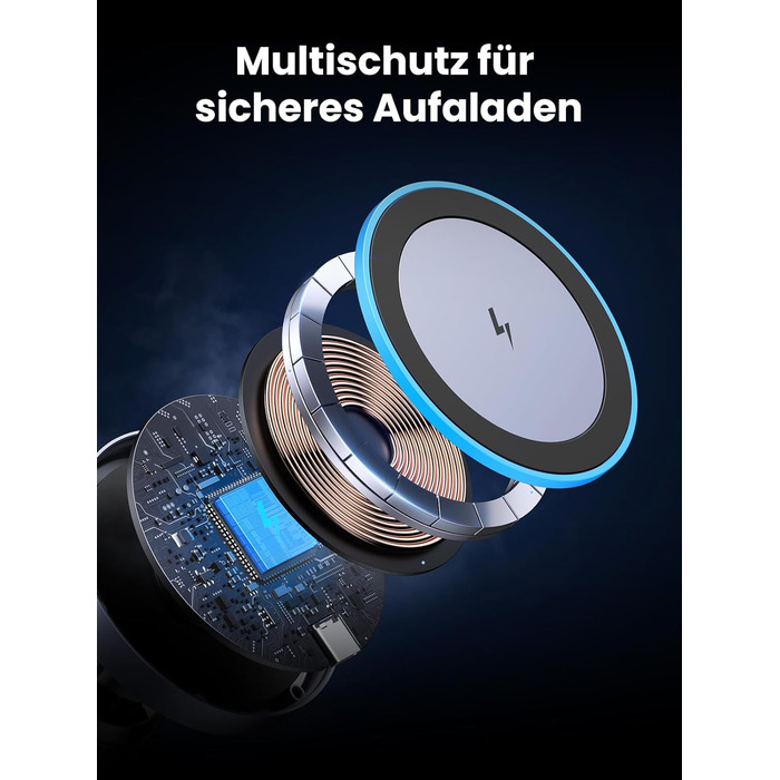 Тримач для мобільного телефону автомобільний з функцією зарядки Тримач для мобільного телефону сумісний з автомобільним тримачем M